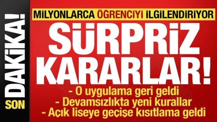 Son dakika: Lisede sınıfta kalma geri geldi, işte tüm koşullar! MEB yeni kararlar aldı...