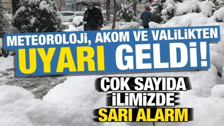 Son dakika: Meteoroloji, AKOM ve valilikten uyarı! Çok sayıda ilimizde 'sarı' alarm...