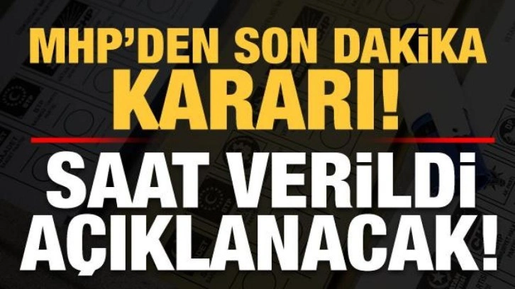 Son dakika: MHP'nin aday listesi belli oldu! İşte il il MHP milletvekili adayları...