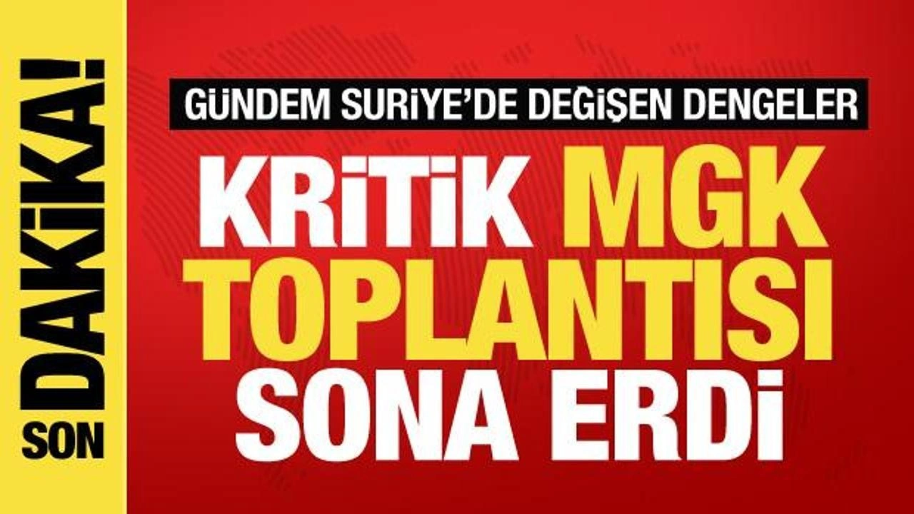 Son dakika! Milli Güvenlik Kurulu toplantısı sona erdi