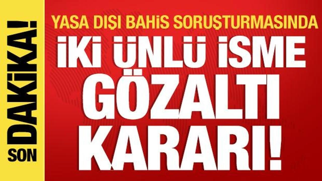 Son dakika: Serdar Ortaç Ve Mehmet Ali Erbil'e gözaltı kararı!