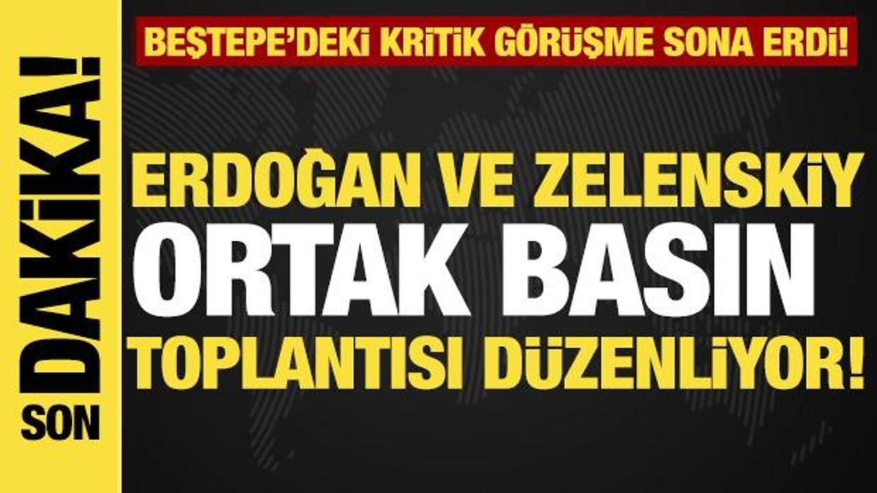 Son dakika... Erdoğan- Zelenski görüşmesi sona erdi!