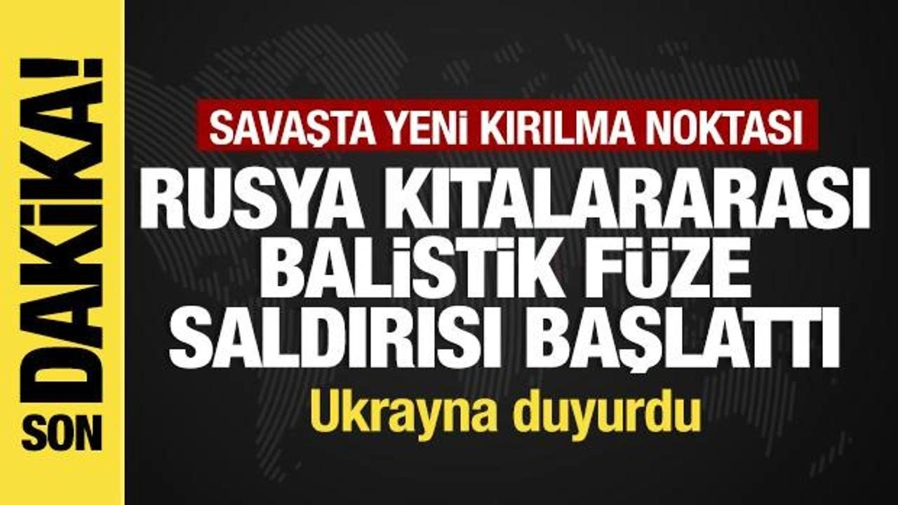 Son dakika...Rusya'dan Ukrayna'ya kıtalararası balistik füze saldırısı