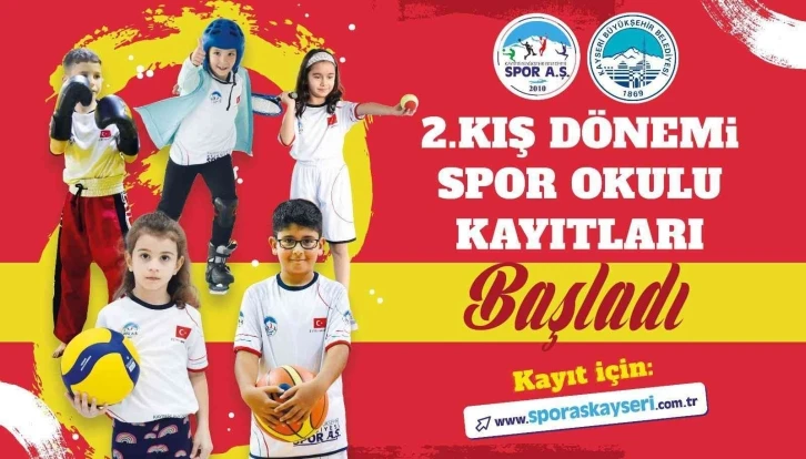 Spor A.Ş. 2. Kış Dönemi Spor Okulları Kayıtları Başladı
