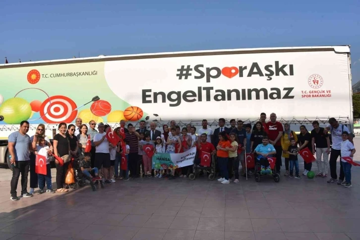 ‘Spor Aşkı Engel Tanımaz’ tırı Manisa’da
