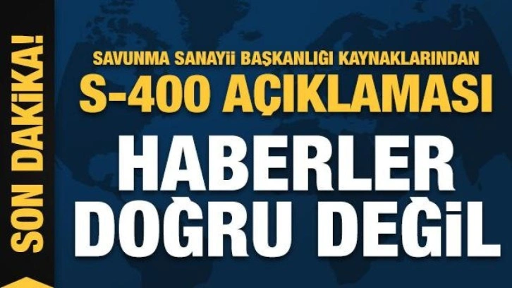 SSB'den S-400 açıklaması: Haberler doğru değil