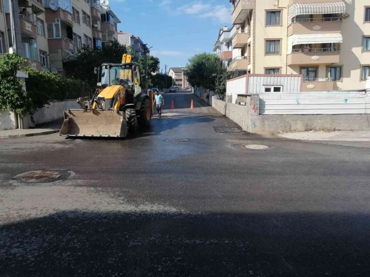 Su borusu patladı, o anlar kamerada
