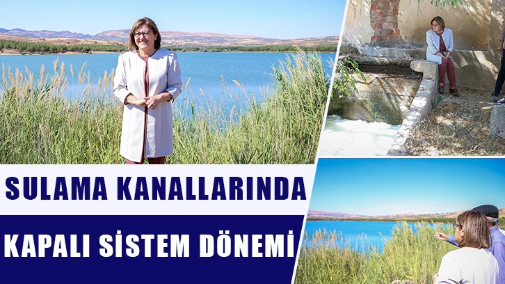 Sulama kanallarında kapalı sistem dönemi