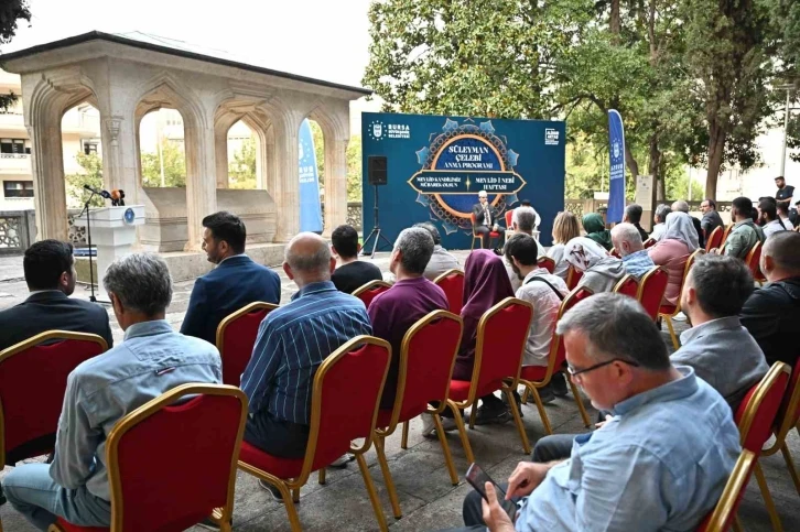 Süleyman Çelebi Mevlid Kandilinde anıldı
