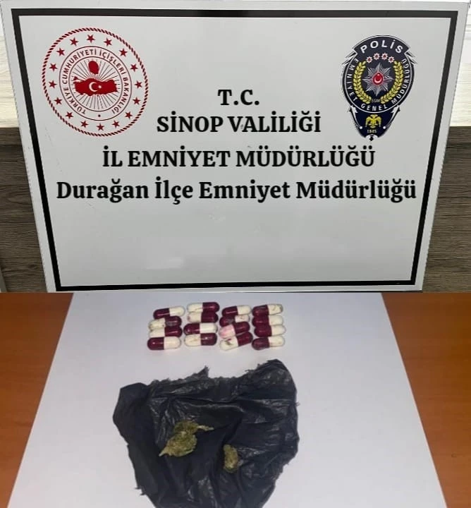 Şüpheli şahıstan uyuşturucu çıktı
