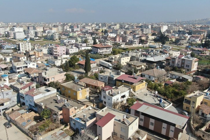 Suriye sınırındaki Reyhanlı, depremler sonrası havadan görüntülendi