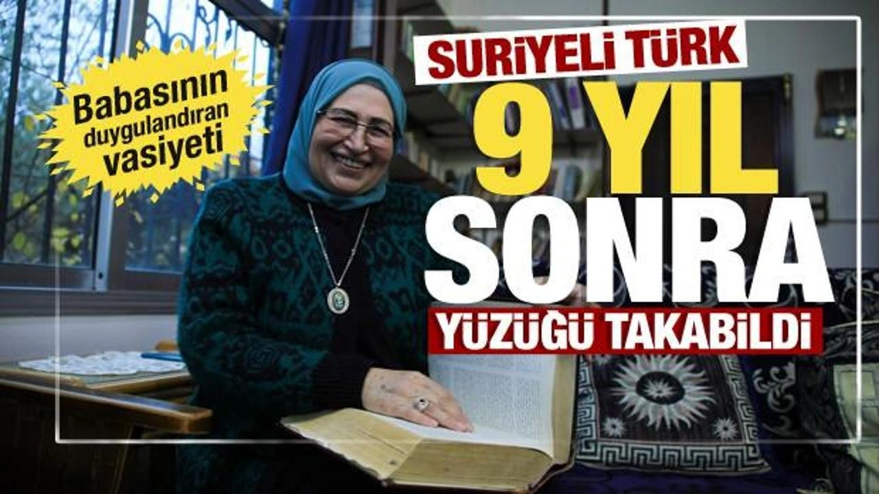 Suriyeli Türk, 9 yıl sakladığı ay yıldız işlemeli yüzüğünü Esed'in devrilmesiyle takabildi