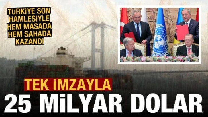 Tahıl Koridoru Türkiye'ye 25 milyar dolarlık kazanç sunuyor