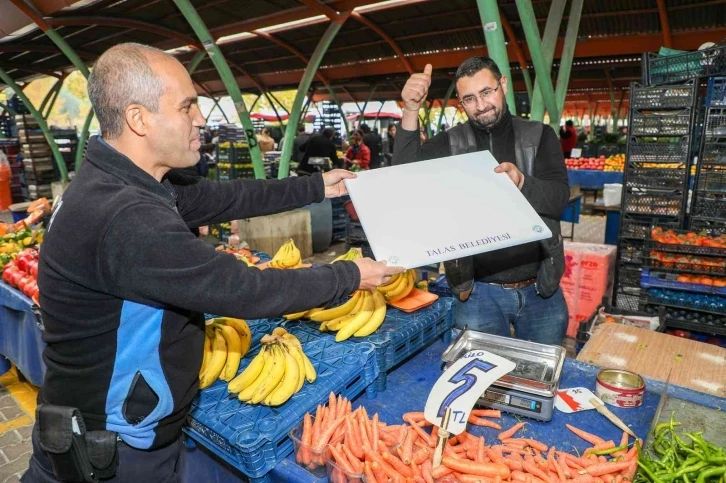 Talas Belediyesi’nin tartı hassasiyeti
