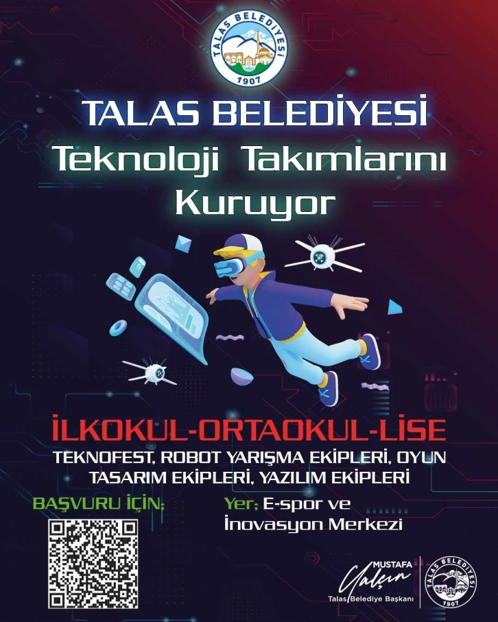 Talas, teknoloji takımları kuruyor
