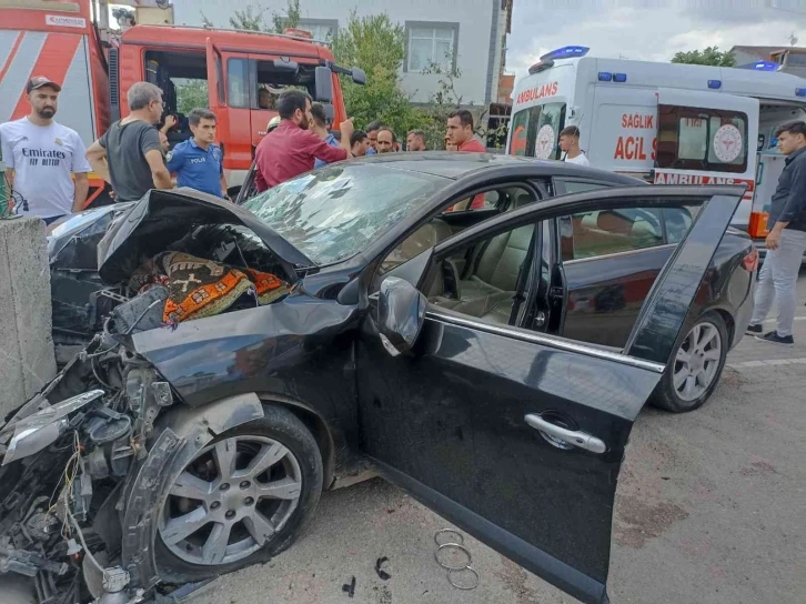 Tansiyonu düşünce duvara çarpan sürücü hayatını kaybetti
