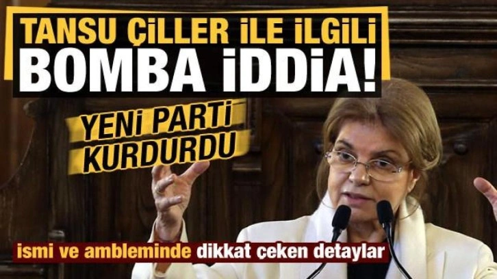 Tansu Çiller ile ilgili bomba iddia: Yeni parti kurdurdu, ismi ve amblemi de belli!