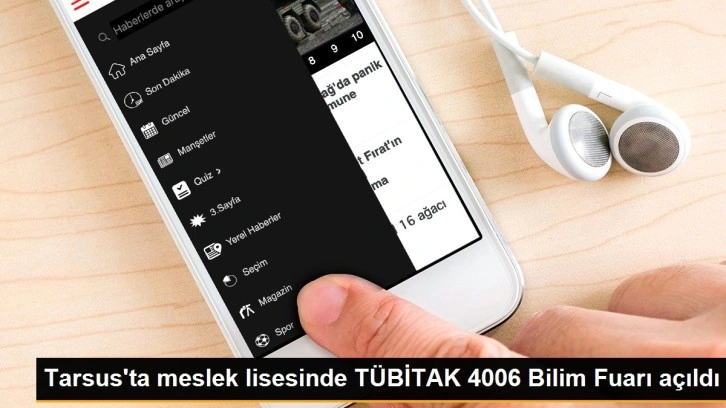 Tarsus'ta meslek lisesinde TÜBİTAK 4006 Bilim Fuarı açıldı