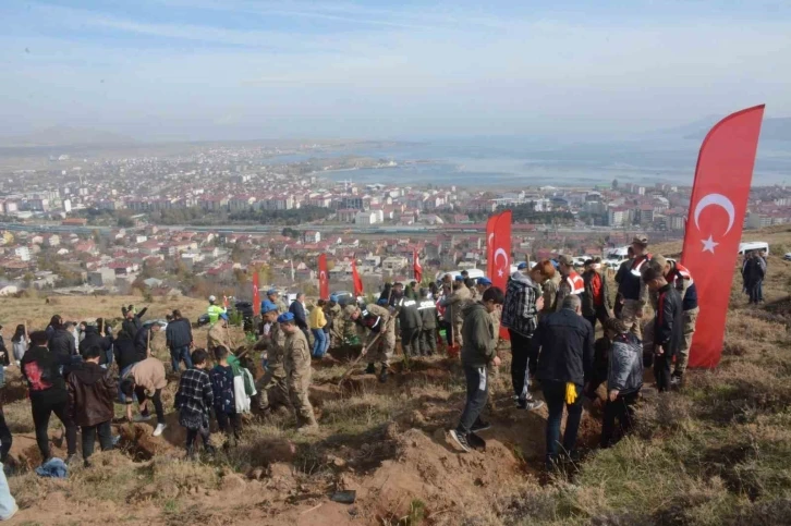 Tatvan’da fidanlar toprakla buluştu
