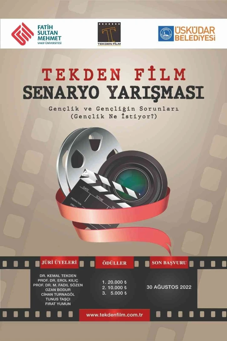 Tekden Film Senaryo Yarışması başvuruları başladı
