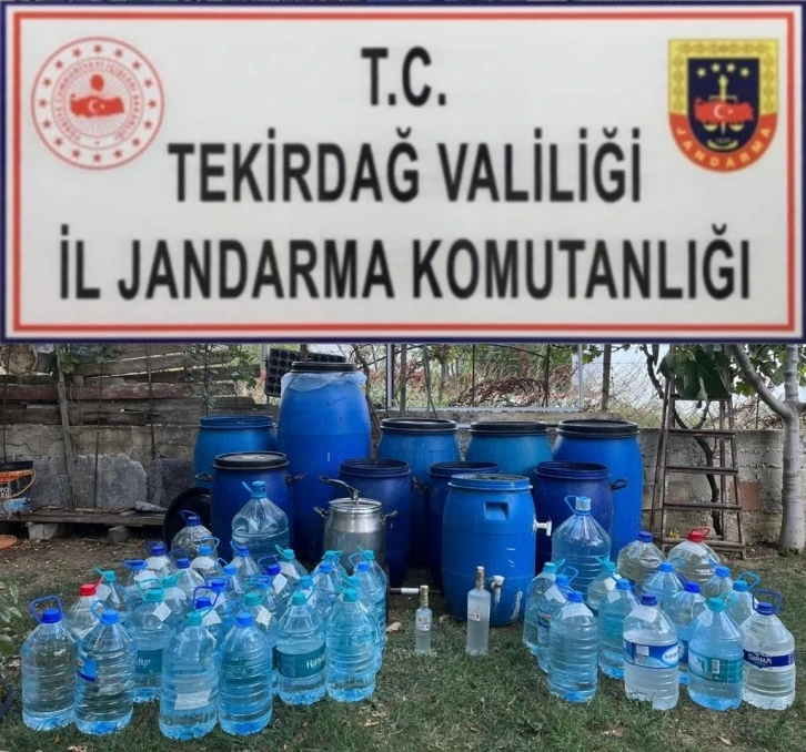 Tekirdağ’da 1 ton sahte içki ele geçirildi
