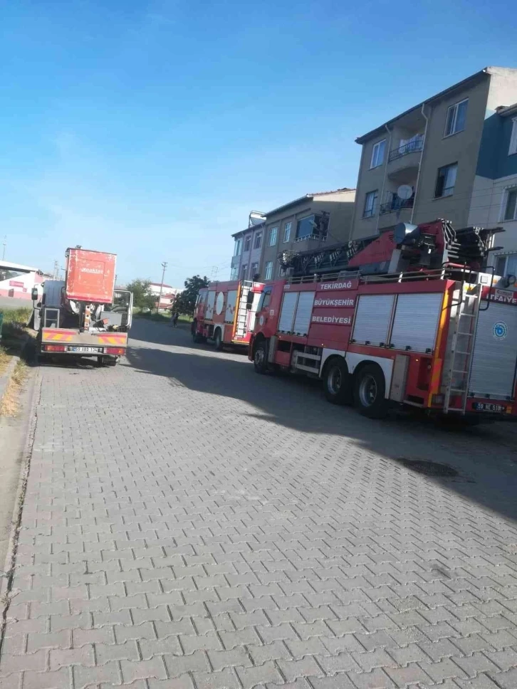 Tekirdağ’da ev yangını
