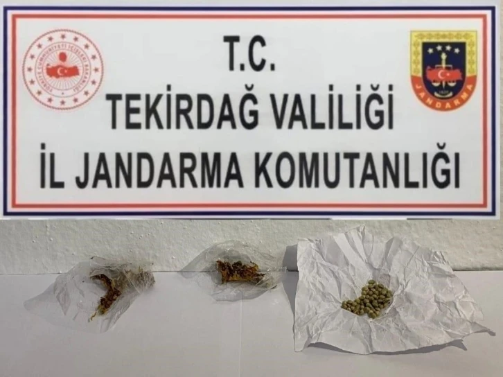 Tekirdağ’da jandarma 10 kişiyi uyuşturucudan yakaladı
