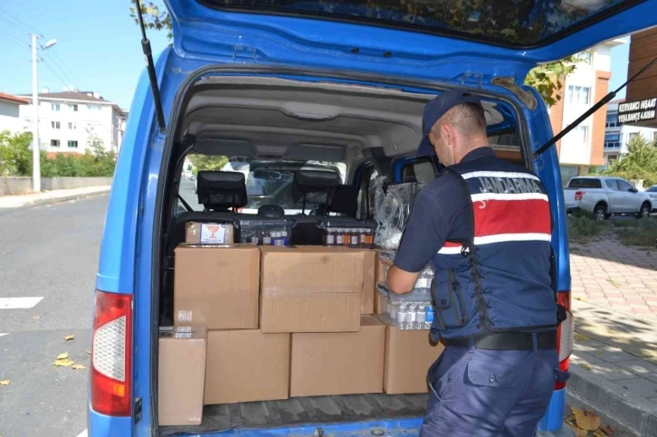 Tekirdağ’da kaçak alkol satışına jandarma baskını
