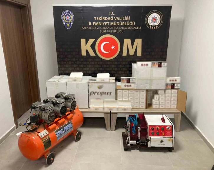 Tekirdağ’da kaçak sigara operasyonu
