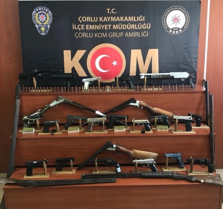 Tekirdağ’da kaçak silah imalatına dev operasyon: 42 adreste 26 gözaltı
