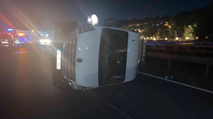 Tekirdağ’da servis aracı devrildi: 9 işçi yaralı
