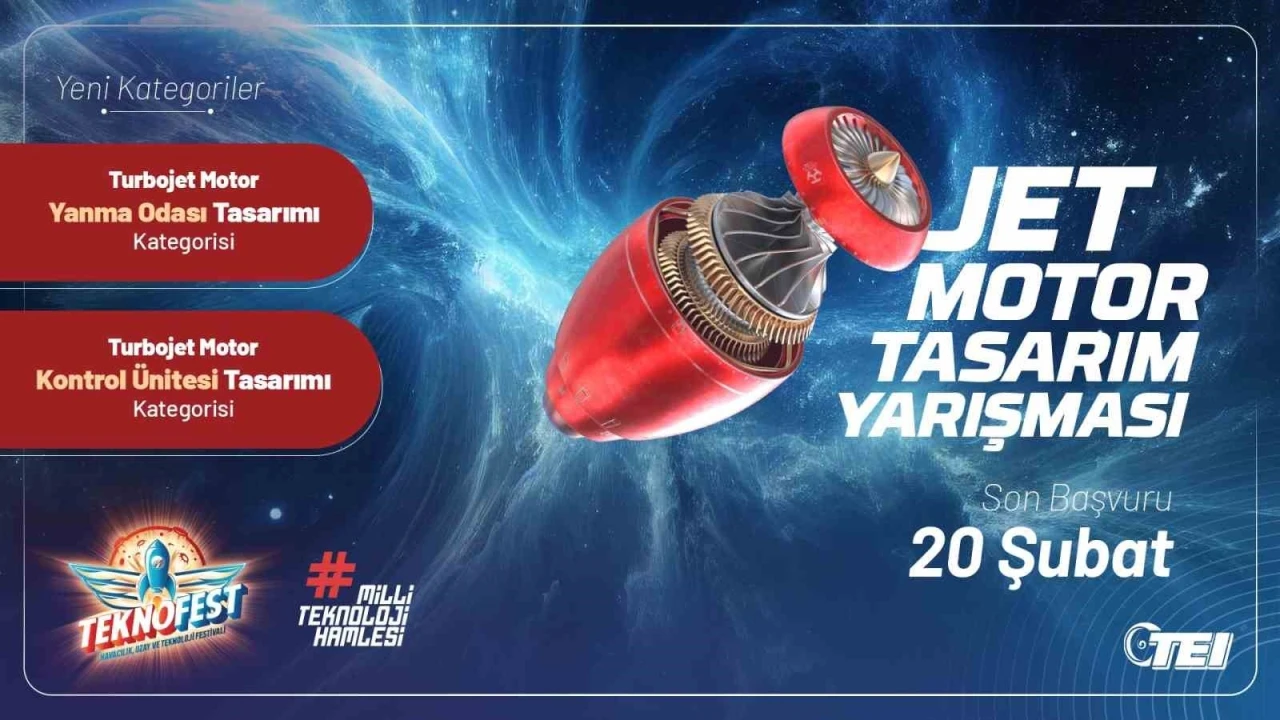 TEKNOFEST 2025 Jet Motor Tasarım Yarışması için başvurular devam ediyor
