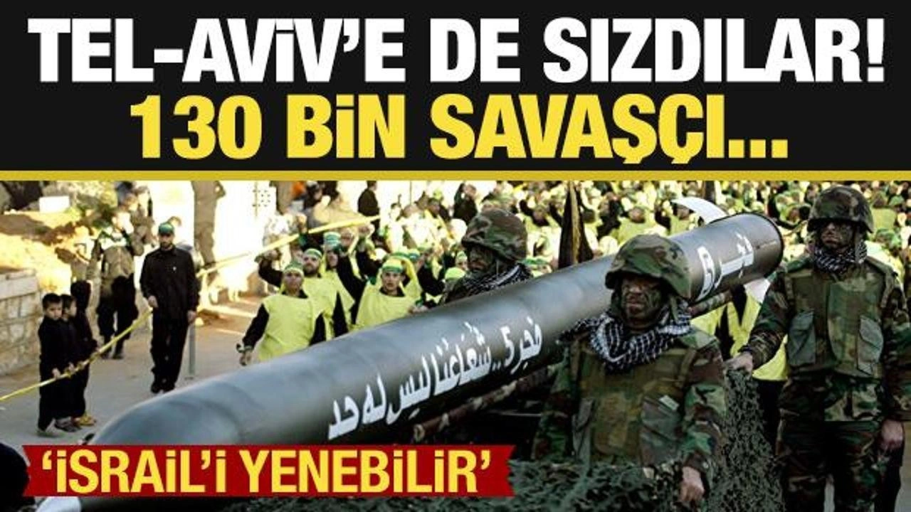 Tel-Aviv'e de sızdılar! 130 bin savaşçı...İsrail'i yenebilirler