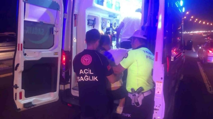 TEM’de alkollü sürücü seyir halindeki araca arkadan çarptı: 1 yaralı
