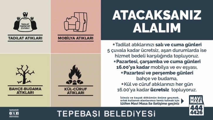 Tepebaşı’nda atık toplama hizmeti sürüyor
