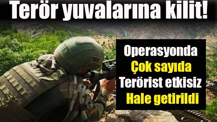 Terör yuvalarına kilit! Operasyonda çok sayıda terörist etkisiz hale getirildi