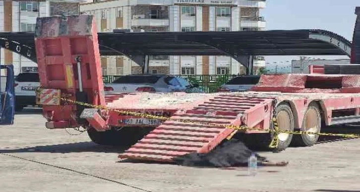 Tırın yükleme rampasının altında kalan işçi öldü