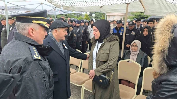 Tokat’ta kalp krizi sonucu vefat eden polis memuru için tören düzenlendi
