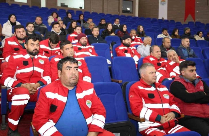 Toroslar Belediyesinden personele iş sağlığı ve güvenliği eğitimi
