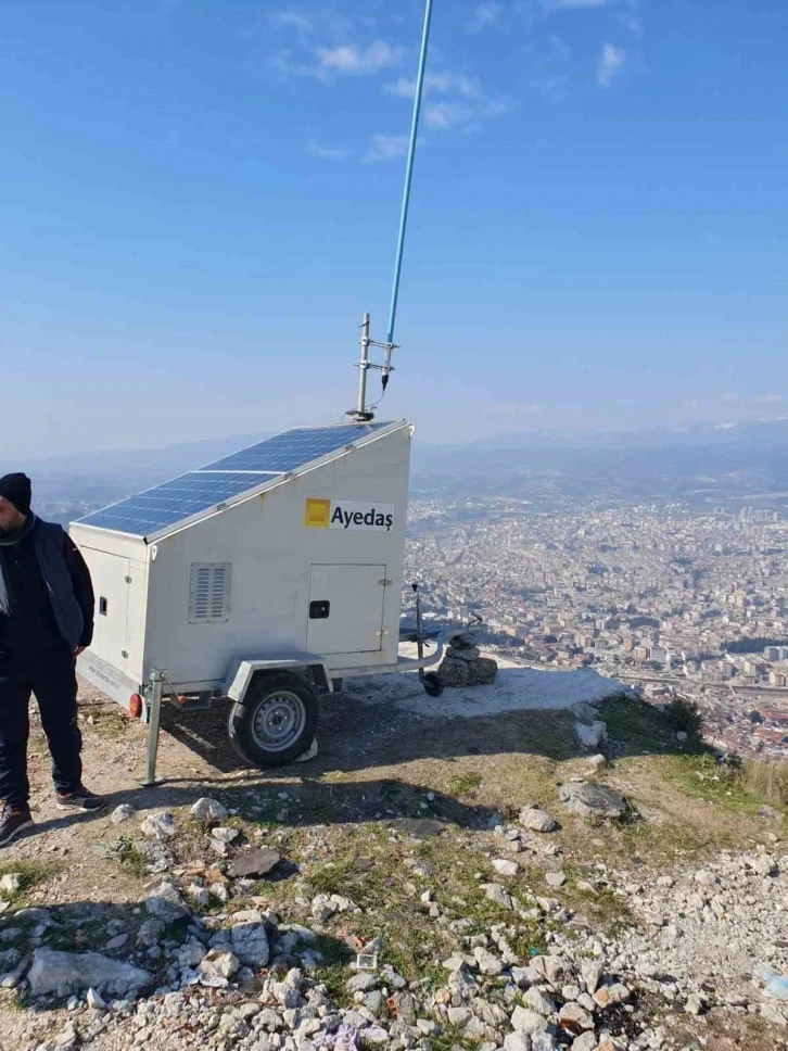 Toroslar EDAŞ deprem bölgesinde afet haberleşme sistemini devreye aldı
