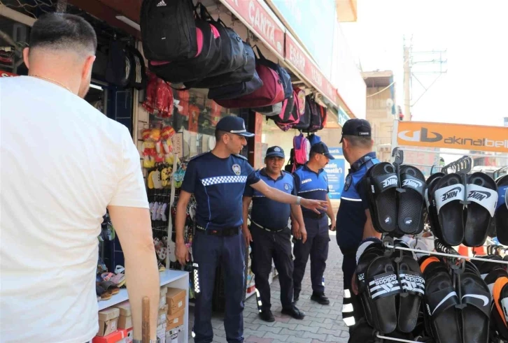 Toroslar zabıtasından çevre kirliliği denetimi
