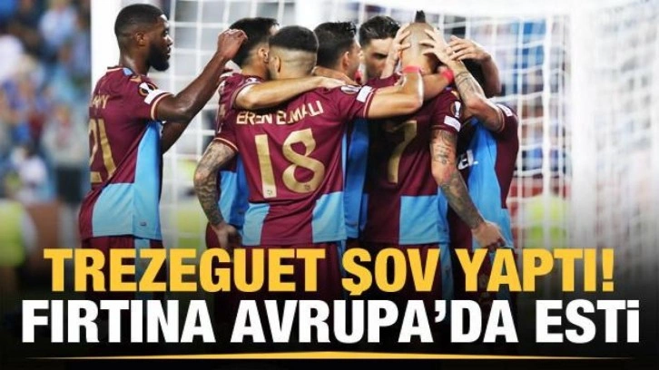 Trezeguet şov yaptı! Trabzonspor Kızılyıldız'ı devirdi