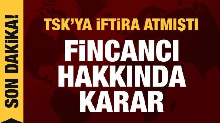 TSK'ya iftira atan Fincancı hakkında karar verildi!