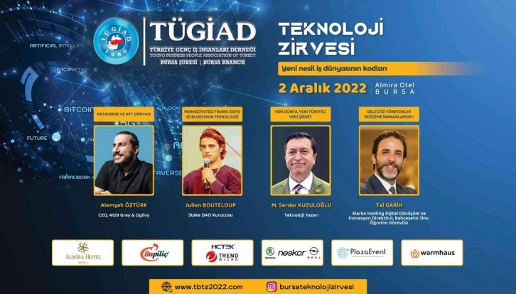 TÜGİAD Bursa Şubesi ’Teknoloji zirvesi’ düzenliyor
