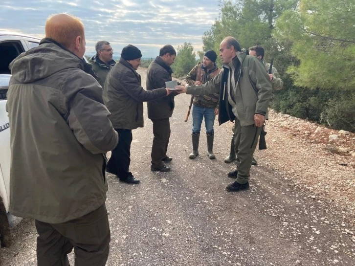 Tüm avcılar denetimden geçti, 1 avcıya ceza kesildi
