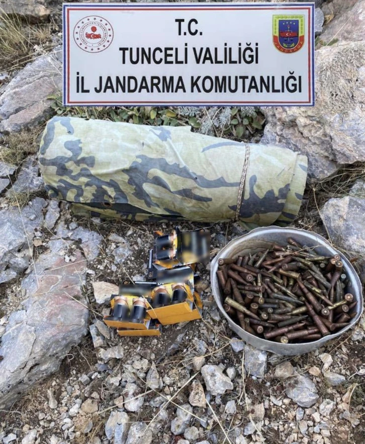 Tunceli’de çok sayıda mühimmat ele geçirildi
