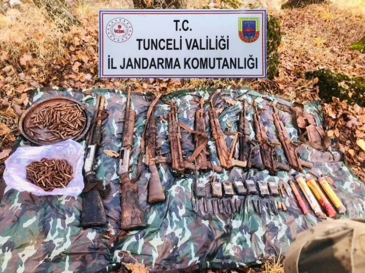 Tunceli’de teröristlere ait sığınak imha edildi
