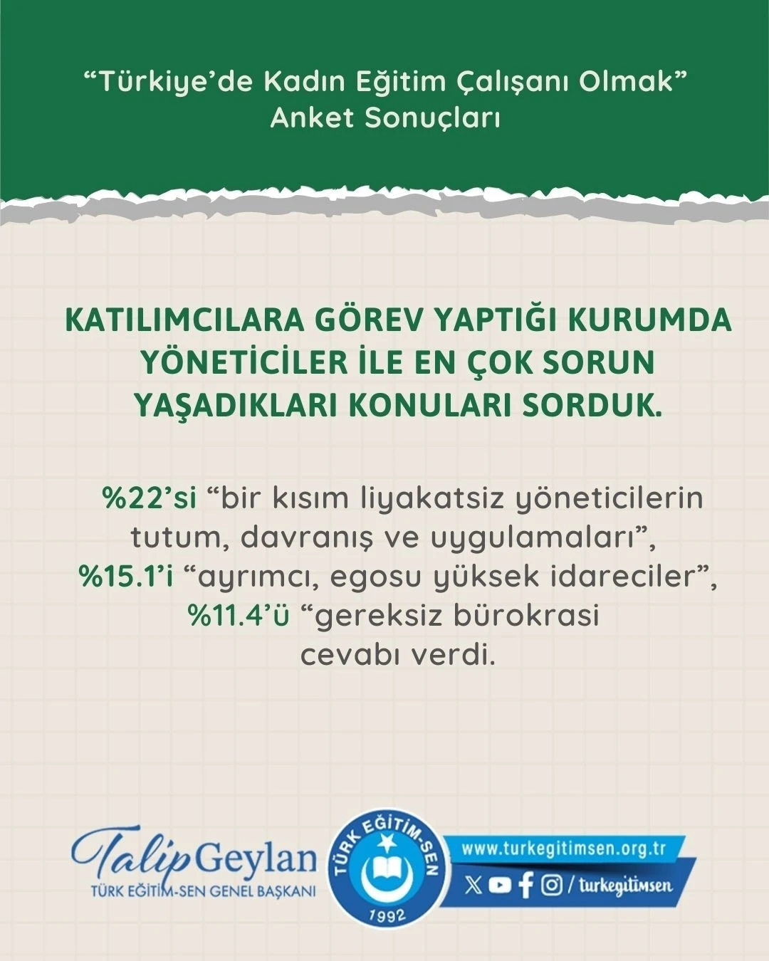 Türk Eğitim Sen: &quot;Artan enflasyon kadın eğitimcileri de vurdu&quot;
