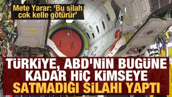 Türkiye, ABD'nin bugüne kadar hiç kimseye satmadığı silahı yaptı: Bu silah çok kelle götürür