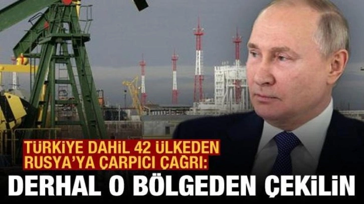 Türkiye dahil 42 ülkeden Rusya'ya çağrı: Zaporijya'dan çekilin